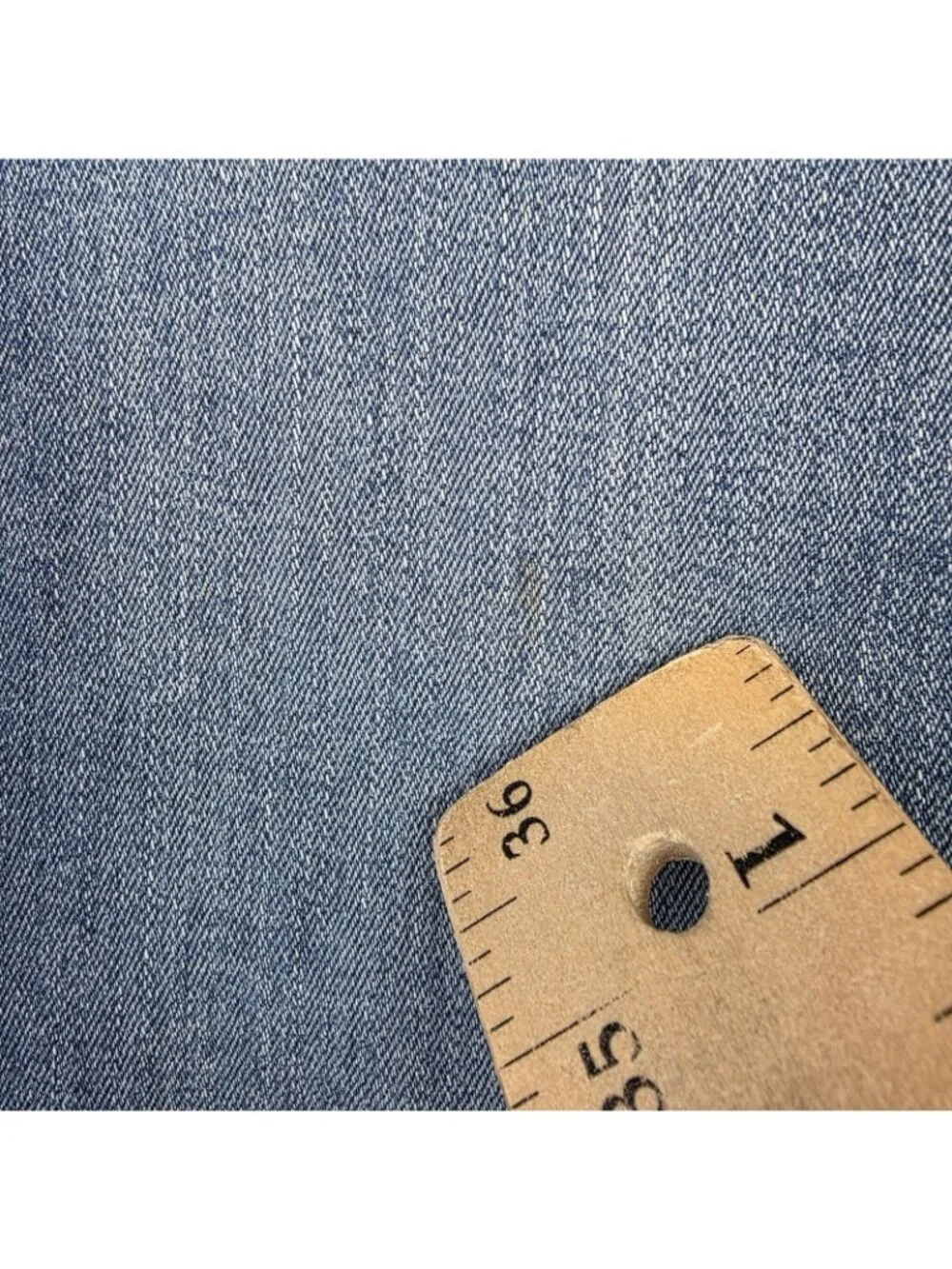 Warp + Weft ICN Incheon Wide Leg Jeans Womens 26 Blue Med Wash High Rise Crop - Picture 5 of 16